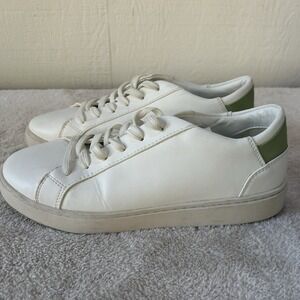 Thousand Fell‎ Lace-up Women's Size 8.5 White Green Sneakers EUC